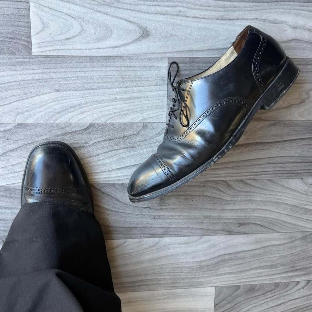 Bostonian Impression Black Leather Oxford Dress Shoes